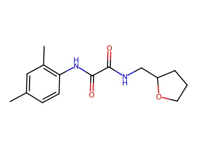 N'-(2,4-dimethylphenyl)-N-(oxolan-2-ylmethyl)oxamide structure
