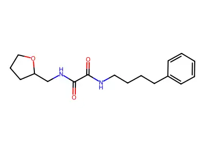 N'-(oxolan-2-ylmethyl)-N-(4-phenylbutyl)oxamide structure