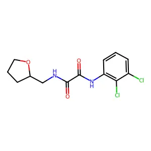 N'-(2,3-dichlorophenyl)-N-(oxolan-2-ylmethyl)oxamide structure