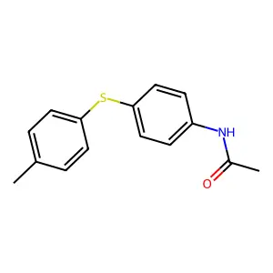 N-{4-[(4-methylphenyl)sulfanyl]phenyl}acetamide structure