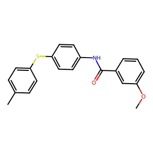 3-methoxy-N-[4-(4-methylphenyl)sulfanylphenyl]benzamide structure