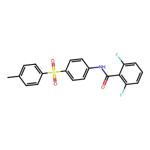 2,6-difluoro-N-{4-[(4-methylphenyl)sulfonyl]phenyl}benzenecarboxamide structure