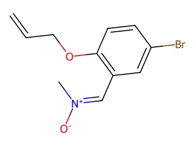 1-(5-bromo-2-prop-2-enoxyphenyl)-N-methylmethanimine oxide structure