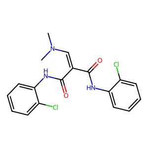 N~1~,N~3~-bis(2-chlorophenyl)-2-[(dimethylamino)methylene]malonamide structure