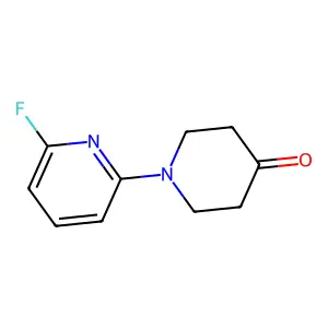 1-(6-Fluoropyridin-2-yl)piperidin-4-one structure