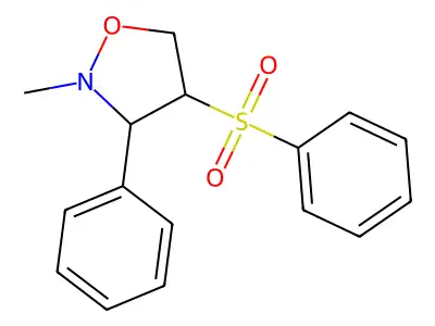 4-(Benzenesulfonyl)-2-methyl-3-phenyl-1,2-oxazolidine structure