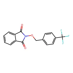 2-[[4-(Trifluoromethyl)phenyl]methoxy]isoindole-1,3-dione structure