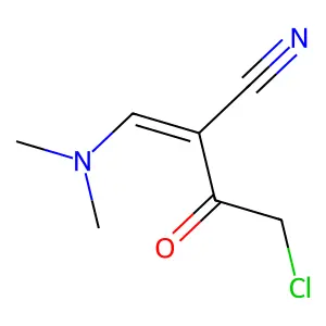 2-(2-Chloroacetyl)-3-(dimethylamino)acrylonitrile structure