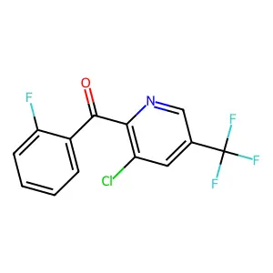 [3-Chloro-5-(trifluoromethyl)-2-pyridinyl](2-fluorophenyl)methanone structure