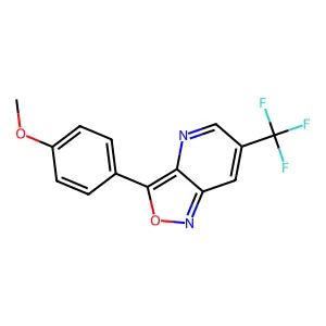 3-(4-Methoxyphenyl)-6-(trifluoromethyl)-[1,2]oxazolo[4,3-b]pyridine structure