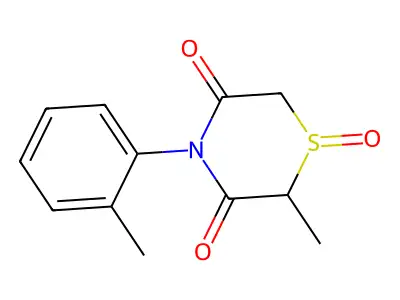 2-Methyl-4-(2-methylphenyl)-1lambda~4~,4-thiazinane-1,3,5-trione structure