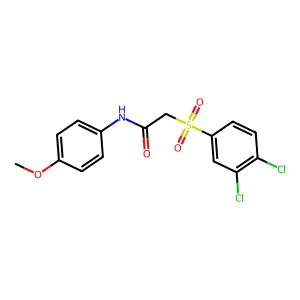 2-[(3,4-dichlorophenyl)sulfonyl]-N-(4-methoxyphenyl)acetamide structure