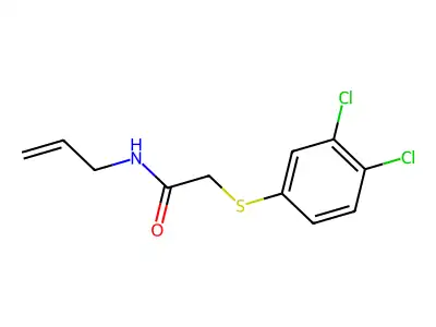 N-allyl-2-[(3,4-dichlorophenyl)sulfanyl]acetamide structure