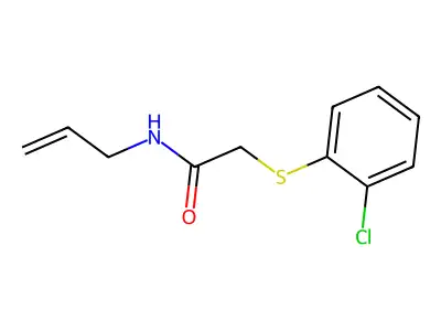 N-allyl-2-[(2-chlorophenyl)sulfanyl]acetamide structure