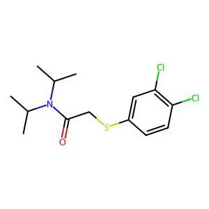 2-[(3,4-dichlorophenyl)sulfanyl]-N,N-diisopropylacetamide structure