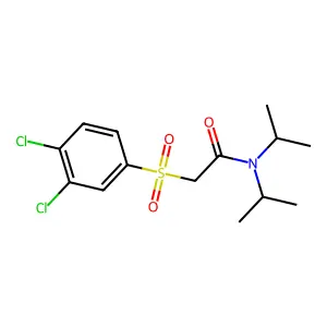 2-[(3,4-dichlorophenyl)sulfonyl]-N,N-diisopropylacetamide structure