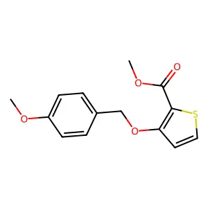Methyl 3-[(4-methoxybenzyl)oxy]-2-thiophenecarboxylate structure