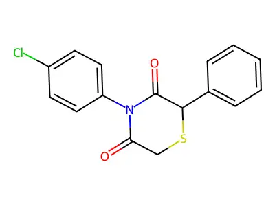 4-(4-Chlorophenyl)-2-phenylthiomorpholine-3,5-dione structure