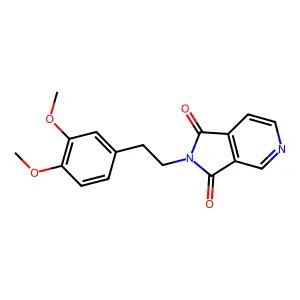 2-(3,4-dimethoxyphenethyl)-1H-pyrrolo[3,4-c]pyridine-1,3(2H)-dione structure