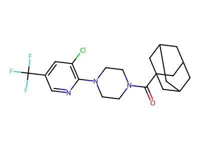 1-Adamantyl{4-[3-chloro-5-(trifluoromethyl)-2-pyridinyl]piperazino}methanone structure
