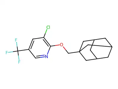 2-(1-Adamantylmethoxy)-3-chloro-5-(trifluoromethyl)pyridine structure