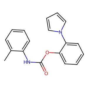 2-(1H-pyrrol-1-yl)phenyl N-(2-methylphenyl)carbamate structure