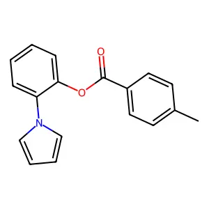 2-(1H-pyrrol-1-yl)phenyl 4-methylbenzenecarboxylate structure