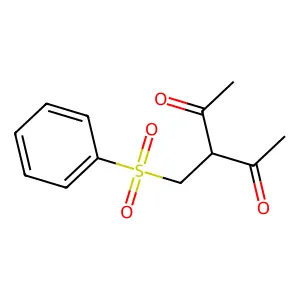 3-[(Phenylsulfonyl)methyl]-2,4-pentanedione structure