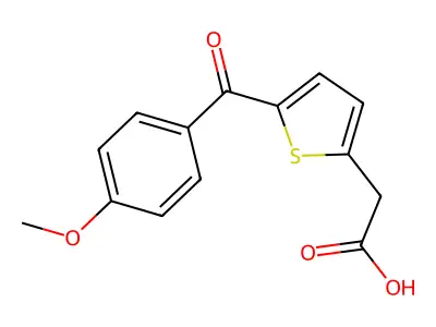 2-[5-(4-methoxybenzoyl)thiophen-2-yl]acetic Acid structure
