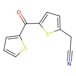 2-[5-(2-Thienylcarbonyl)-2-thienyl]acetonitrile structure
