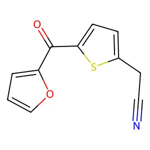 2-[5-(Furan-2-carbonyl)thiophen-2-yl]acetonitrile structure