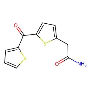 2-[5-(2-Thienylcarbonyl)-2-thienyl]acetamide structure
