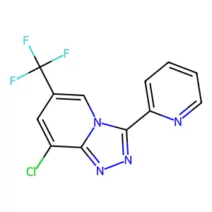 8-Chloro-3-(2-pyridinyl)-6-(trifluoromethyl)[1,2,4]triazolo[4,3-a]pyridine structure
