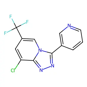 8-Chloro-3-(3-pyridinyl)-6-(trifluoromethyl)[1,2,4]triazolo[4,3-a]pyridine structure