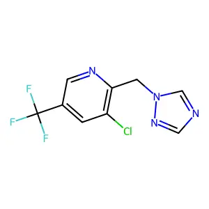 3-chloro-2-(1H-1,2,4-triazol-1-ylmethyl)-5-(trifluoromethyl)pyridine structure