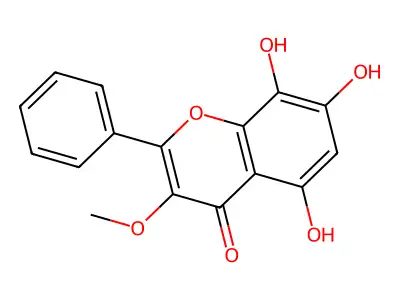 5,7,8-Trihydroxy-3-methoxyflavone structure