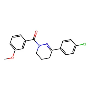 [3-(4-chlorophenyl)-5,6-dihydro-1(4H)-pyridazinyl](3-methoxyphenyl)methanone structure