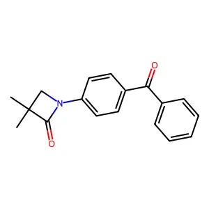 1-(4-Benzoylphenyl)-3,3-dimethylazetidin-2-one structure