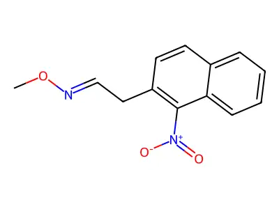 N-methoxy-2-(1-nitronaphthalen-2-yl)ethanimine structure