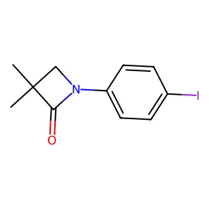 1-(4-Iodophenyl)-3,3-dimethylazetidin-2-one structure