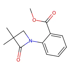 Methyl 2-(3,3-dimethyl-2-oxoazetidin-1-yl)benzoate structure
