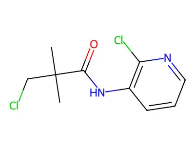 3-chloro-N-(2-chloropyridin-3-yl)-2,2-dimethylpropanamide structure