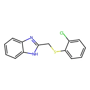 2-(((2-Chlorophenyl)sulfanyl)methyl)-1H-1,3-benzimidazole structure