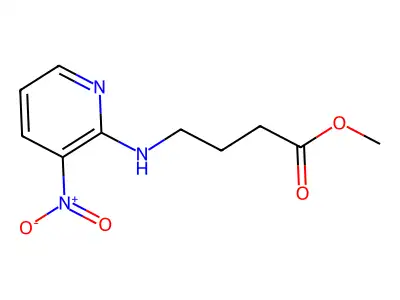 Methyl 4-[(3-nitropyridin-2-yl)amino]butanoate structure