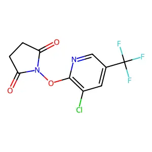 1-((3-Chloro-5-(trifluoromethyl)-2-pyridinyl)oxy)dihydro-1H-pyrrole-2,5-dione structure