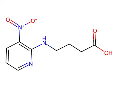 4-[(3-Nitro-2-pyridinyl)amino]butanoic acid structure