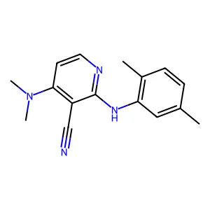 4-(Dimethylamino)-2-(2,5-dimethylanilino)nicotinonitrile structure