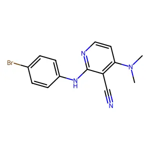2-(4-Bromoanilino)-4-(dimethylamino)nicotinonitrile structure