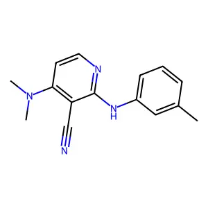 4-(Dimethylamino)-2-(3-toluidino)nicotinonitrile structure