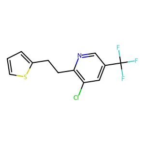 3-Chloro-2-[2-(2-thienyl)ethyl]-5-(trifluoromethyl)pyridine structure